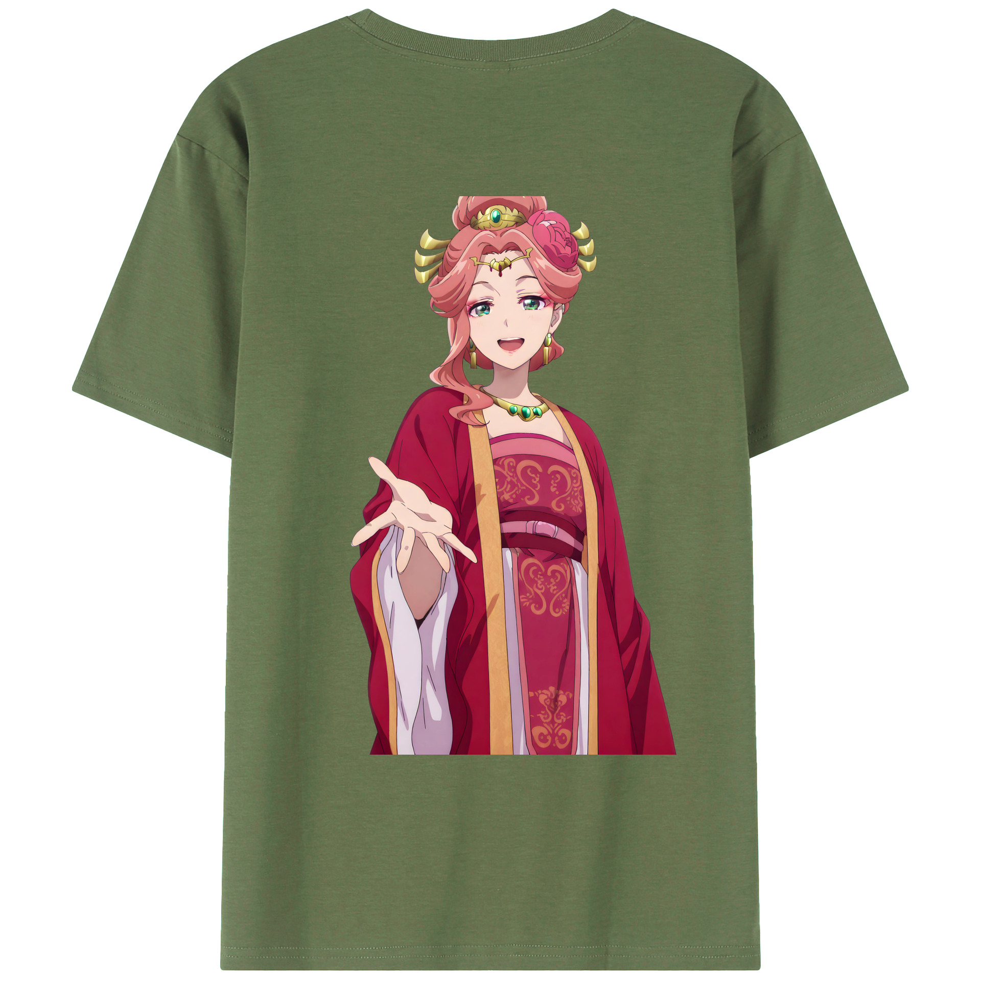 （画像用） 薬屋のひとりごと The Apothecary Diaries 綿100％ メンズ半袖Tシャツ（バックプリント） 通気性